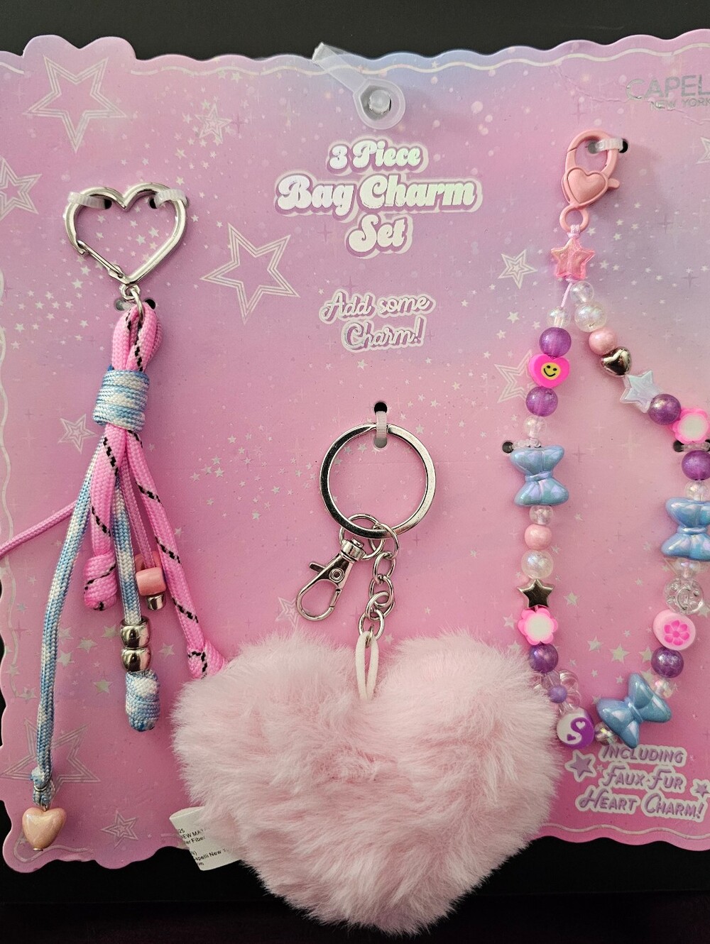 Kids' 3 Piece Novelty Bag Charms